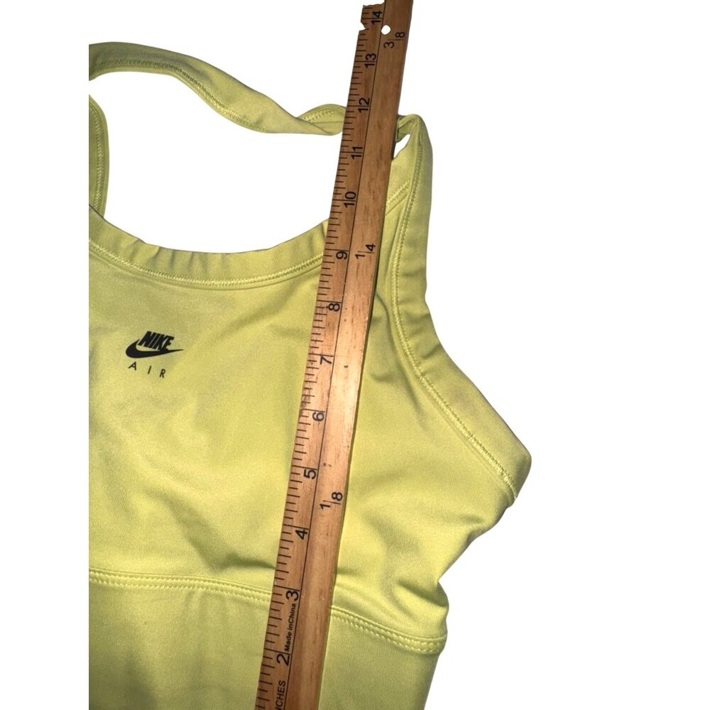 Nike Dri-Fit Womens Sports Bra Medium Pink & Green  Stretchy Activewear - Picture 11 of 12